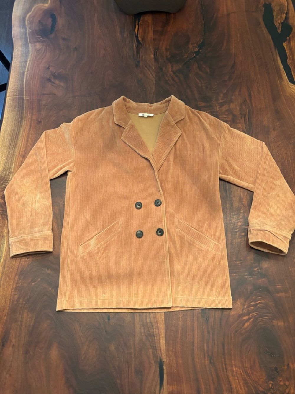 Madewell Corduroy Redford Blazer Jacket Harvest Gold Mustard FA22 NG559 Small